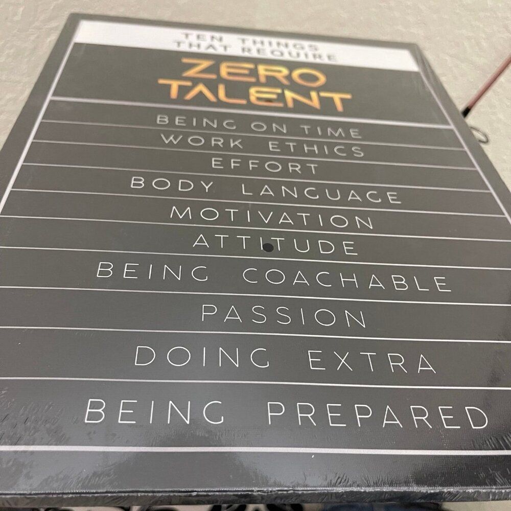 Zero Talent Wall Board